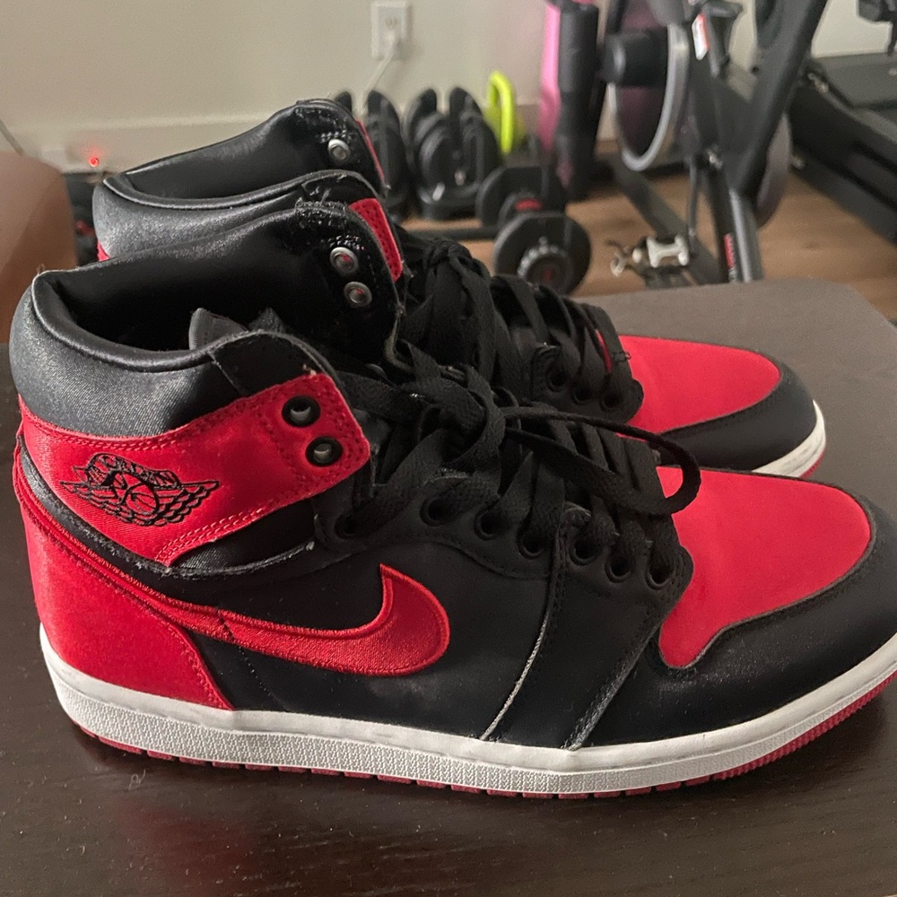 Nike Red and Black High-Top Sneakers